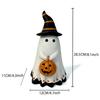 Ghost Decorations Spooky Ghost Halloween Figurine Resin Decorations Festive Sculpture For Women Holiday Workplace Desk Party