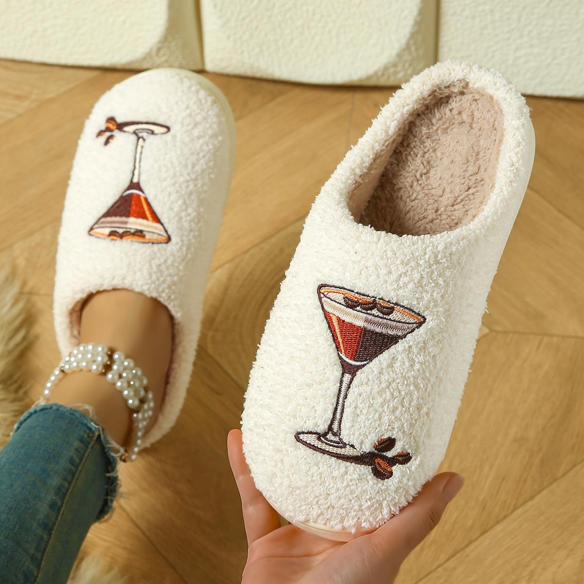 

Women s Cross-border Thickened Cotton Winter Slippers - Warm, Non-slip, Indoor Home Footwear S 36-37 светло-коричневого