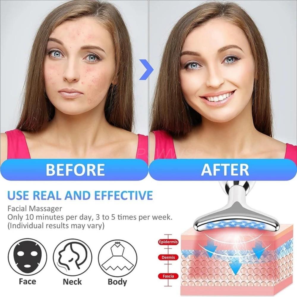 Neck Face Beauty Device Reduce Double Chin  Skin Tighten Lifting Massager Intense Pulsed Light Wrinkles Reducing Instrument
