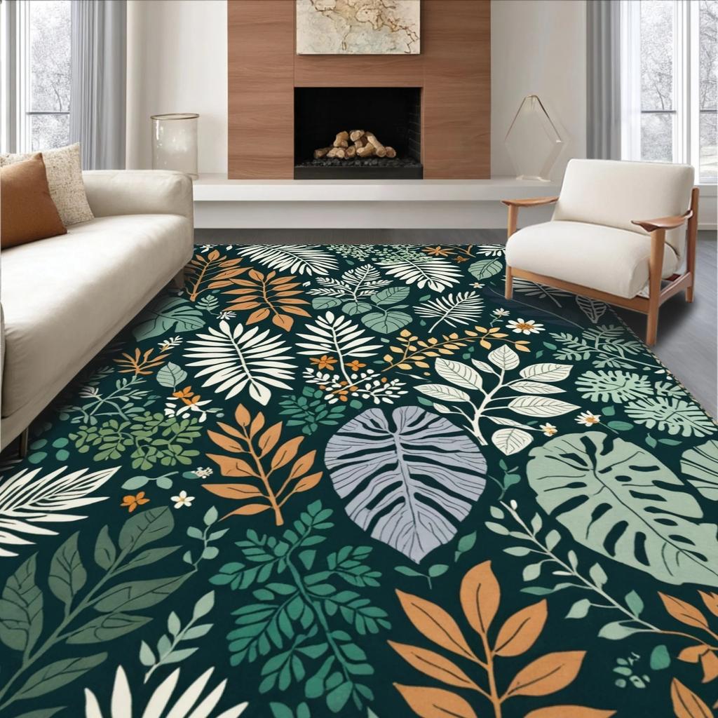 European Classical Butterfly Carpet Living Room Sofa Coffee Table Carpet Dirt Resistant Bedroom Thick Floor Mat