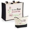 Tote Bag - PLANETEE - Duo Jute Tote Bag and Exceptional Atsem Pouch - Jute & Cotton - 33x42 Cm - Personalized