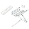 11PCS Stainless Steel Rivet Setter Kit With Base Die Punch Snap Set  For Leather Crafts and Repairs