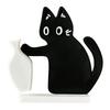 Black Cat Pushing Vase Decor Fridge Magnet Home Office Memorial Box Cat Whisker Collection Gift for Cat Lovers