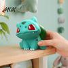 Lovely Entrance Table Decor Cute Bulbasaur-Shaped Resin Figurine, Classic Cartoon Collectible Statue with Red Eyes Green Desk Back, Stable Sitting