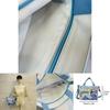 Stylish Canvas Shoulder Bag With Cartoon Design, Blue Color, Medium Size, 3021cm