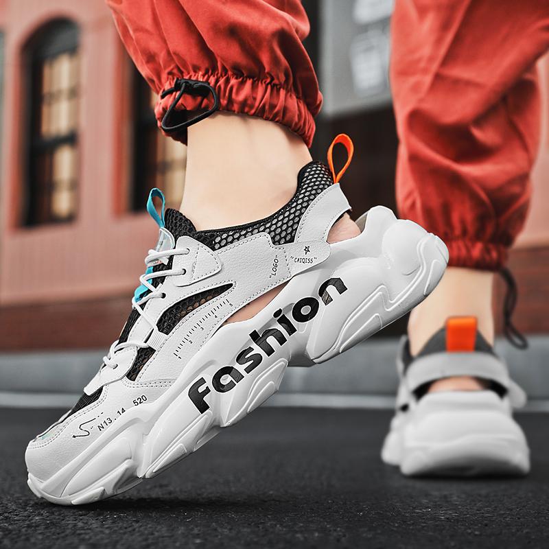 Men Sport Sandals Summer Women Beach Shoes White School Students Sneakers Couple Shoes Breathable Large Size