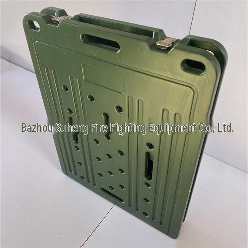 

Green Foldable All-Plastic Steel Bed for Emergency and Camping Use