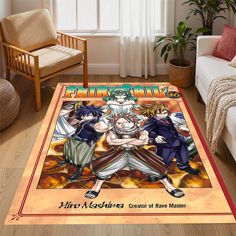 Fantasy Friends Adventure Themed Anti-Slip Rugs - Polyester Home Decor, Suitable for Bedrooms, Living Rooms, Doorways, Studios, and Decorations