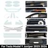 Pro Tesla Model Y Juniper 2025 2026 Předřezaná čirá PPF fólie na světlomety, zpětná zrcátka, kliky dveří TPU ochranná fólie Odolná proti poškrábání