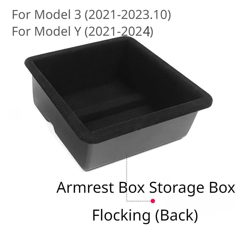 For Tesla Model 3/3 Highland Model Y/Y Juniper Central Control Armrest Box Storage Box Organizer Tray Cubby Drawer Accessories