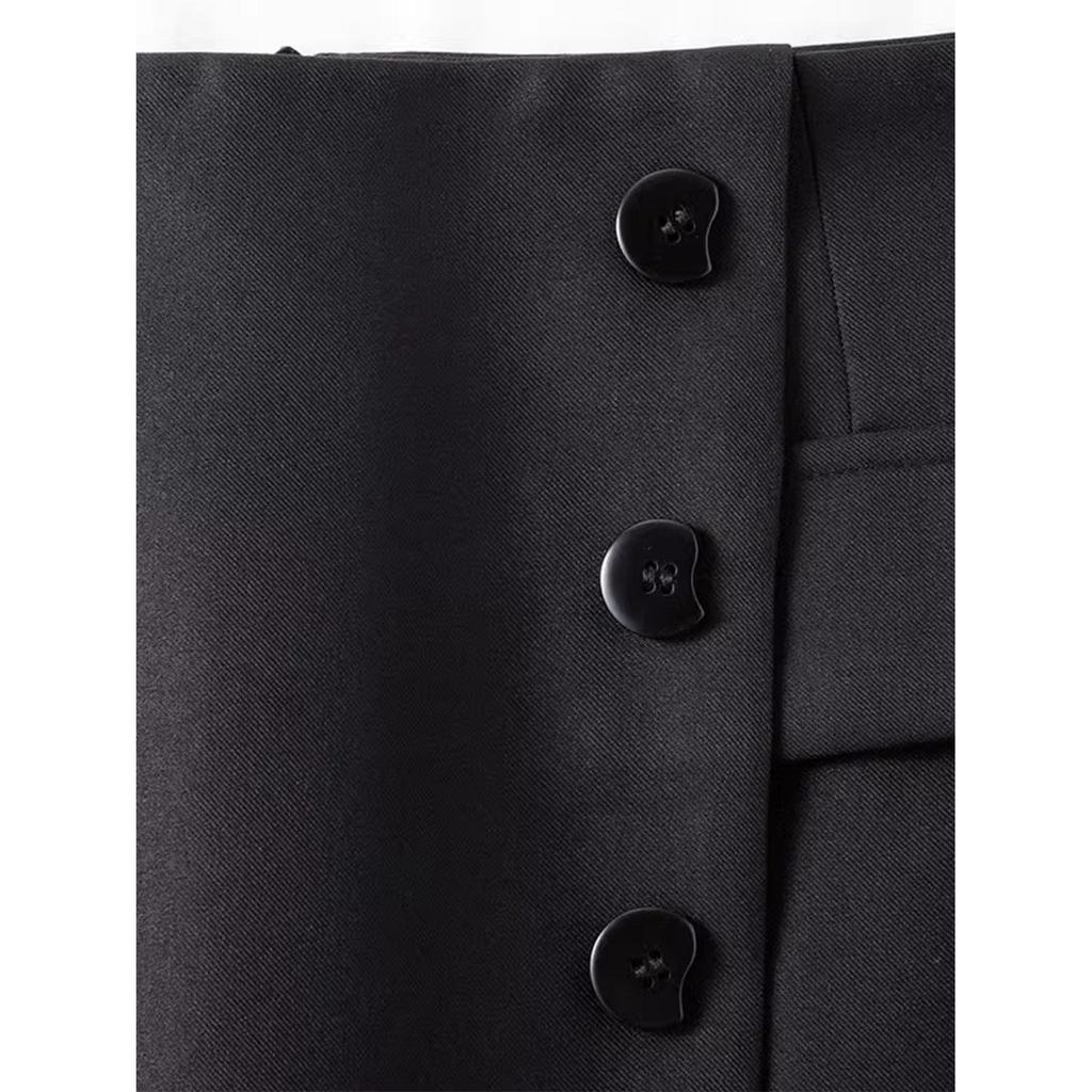 Women's High-Waisted A-Line Midi Skirt - 2025 Spring Collection, Anti-Exposure, Casual, Hip-Hugging Style