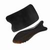 Ox Horn Scraping Board Face Massage Pain Relief Gua Sha Tool (Square Slice Wave Fish Shape)