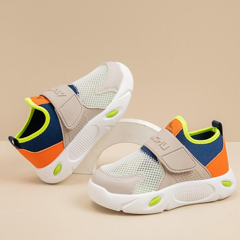 

Boys shoes one pedal lightweight soft sole 2025 summer single net breathable children s shoes girls shoes student shoes elastic 31 yards inner length about 20CM