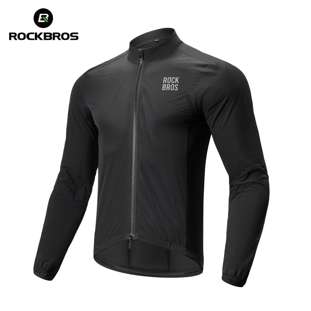 ROCKBROS Cycling Jacket Windproof Reflective MTB Bike Bicycle Windcoat Lightweight Sunscreen Hiking Jacket Sports Clothes