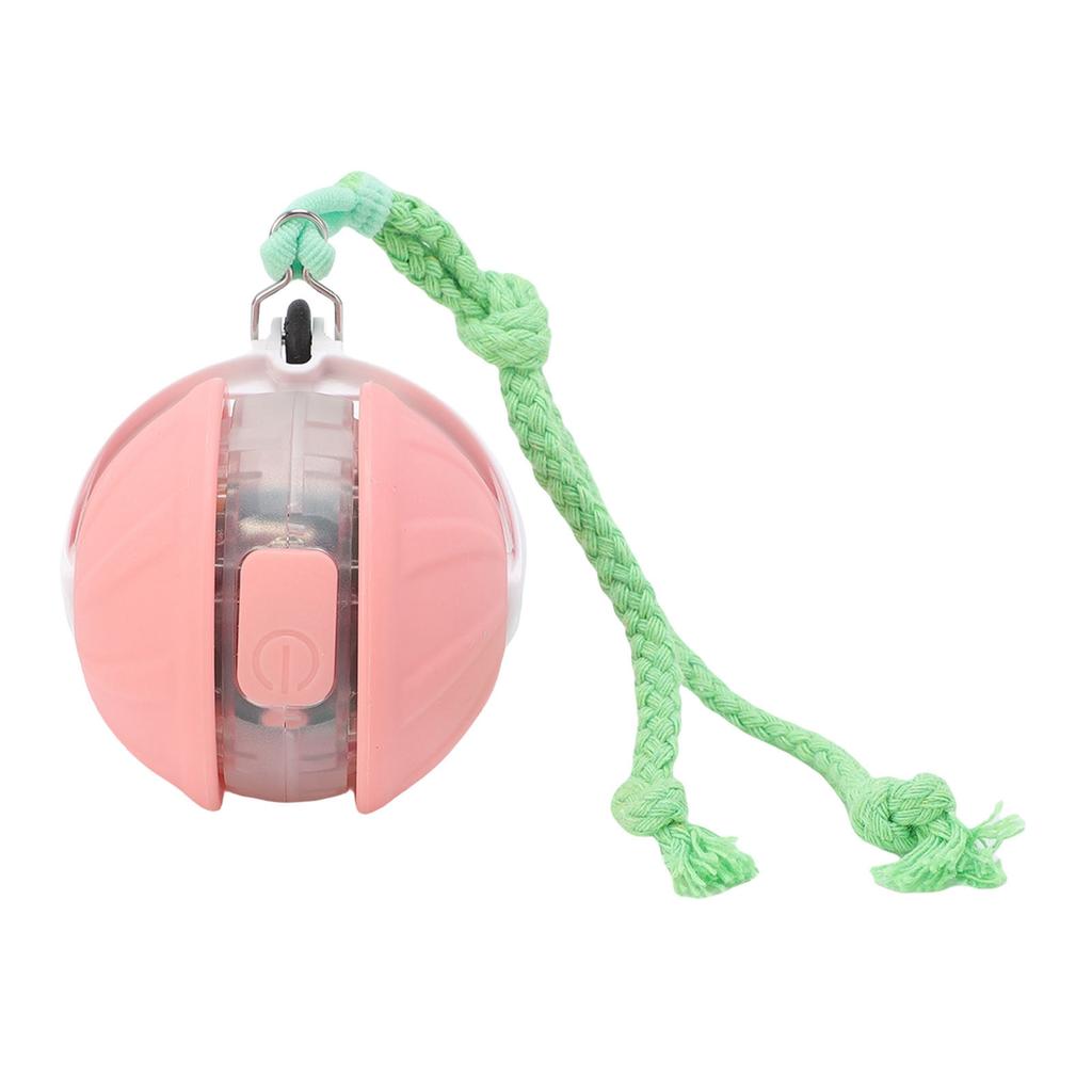 Interaktiver Katzenspielzeugball Automatisch Bewegend Werfend Rollend Haustier Smartball mit Seil für Hundespiel