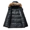Winter Men's Windproof Hooded Parka with Fur Collar - Thick Warm Down Jacket for Outdoor Wear