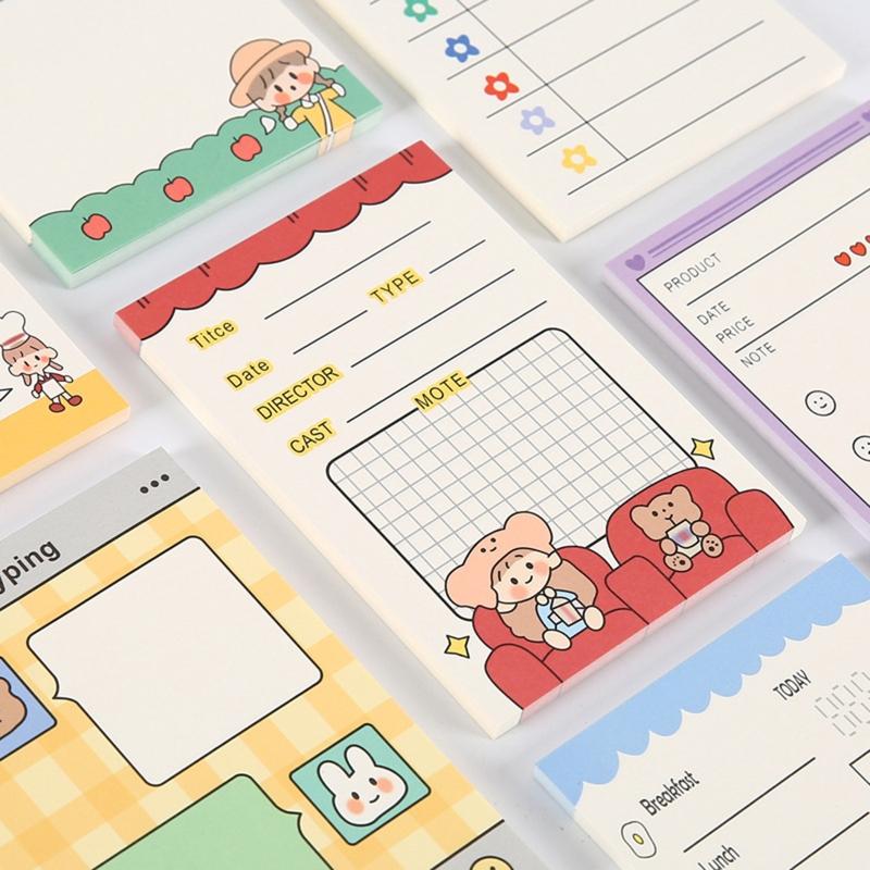 50-sheet Note Pad Message Notes Chesk List To Do List Memo Writing Pads Scarpbook Stationery Office School Supplies