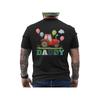 Tractor Daddy Birthday Farm Theme Back Print Men's Cotton Casual Graphic Tee