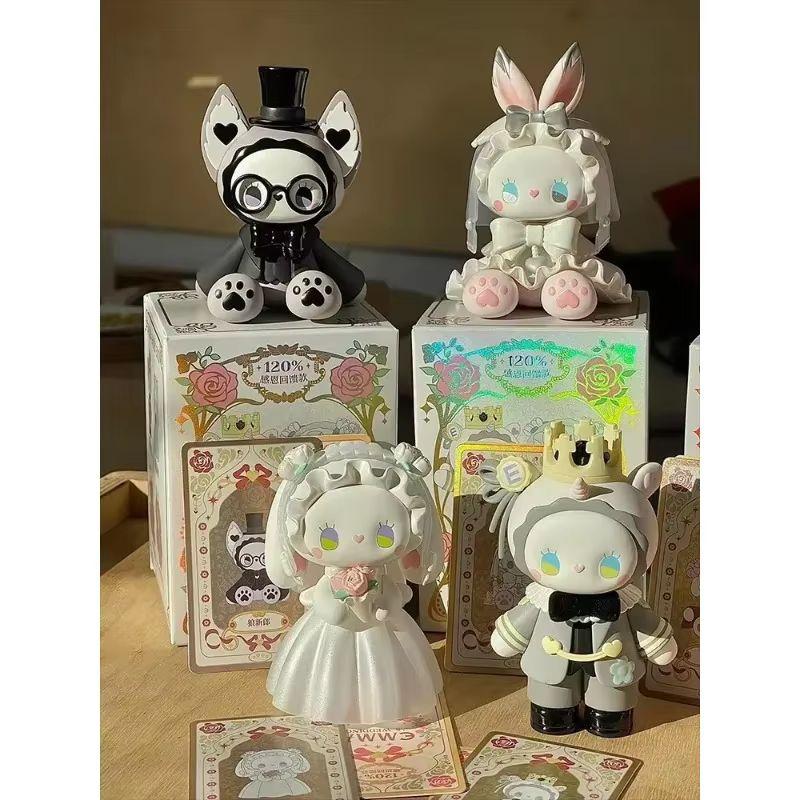 Emma New Secret Forest Wedding Collection Blind Box Toys Couple Rabbit Wedding Banquet Action Figures Mystery Box Surprise Gifts