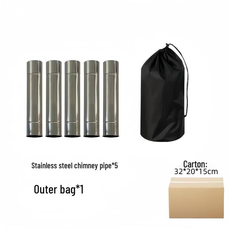 ZISIZ Foldable Camping Tent Wood Stove