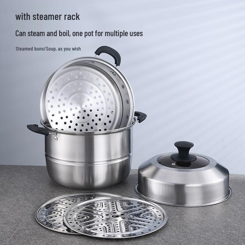 Lilang Stainless Steel 2-Layer Steamer Pot