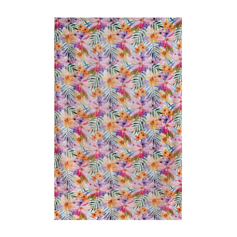 Spring  100% mulberry silk scarf women's thin shawl silk oil painting retro plain crepe satin premium long scarf
