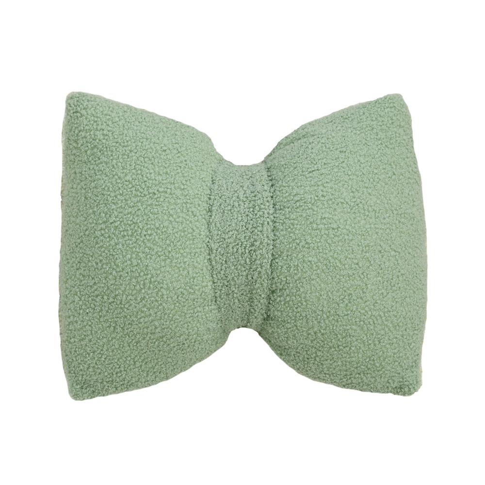 BUYNOW 1PC Solid ColorPlush Bow Pillow with Filling Minimalist Korean-style ins LivingRoom Sofa Cushion Cover Home Bedroom Decor