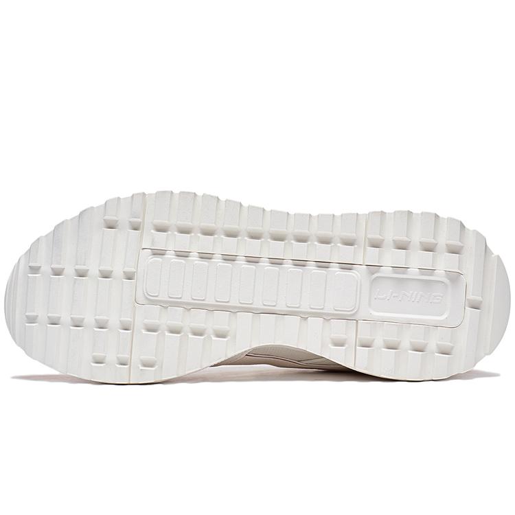Li Ning Riding The Wind 2.0 Textile, Synthetic Leather Low Top Sports Casual Shoes Men's White Yellow AGCT155-6
