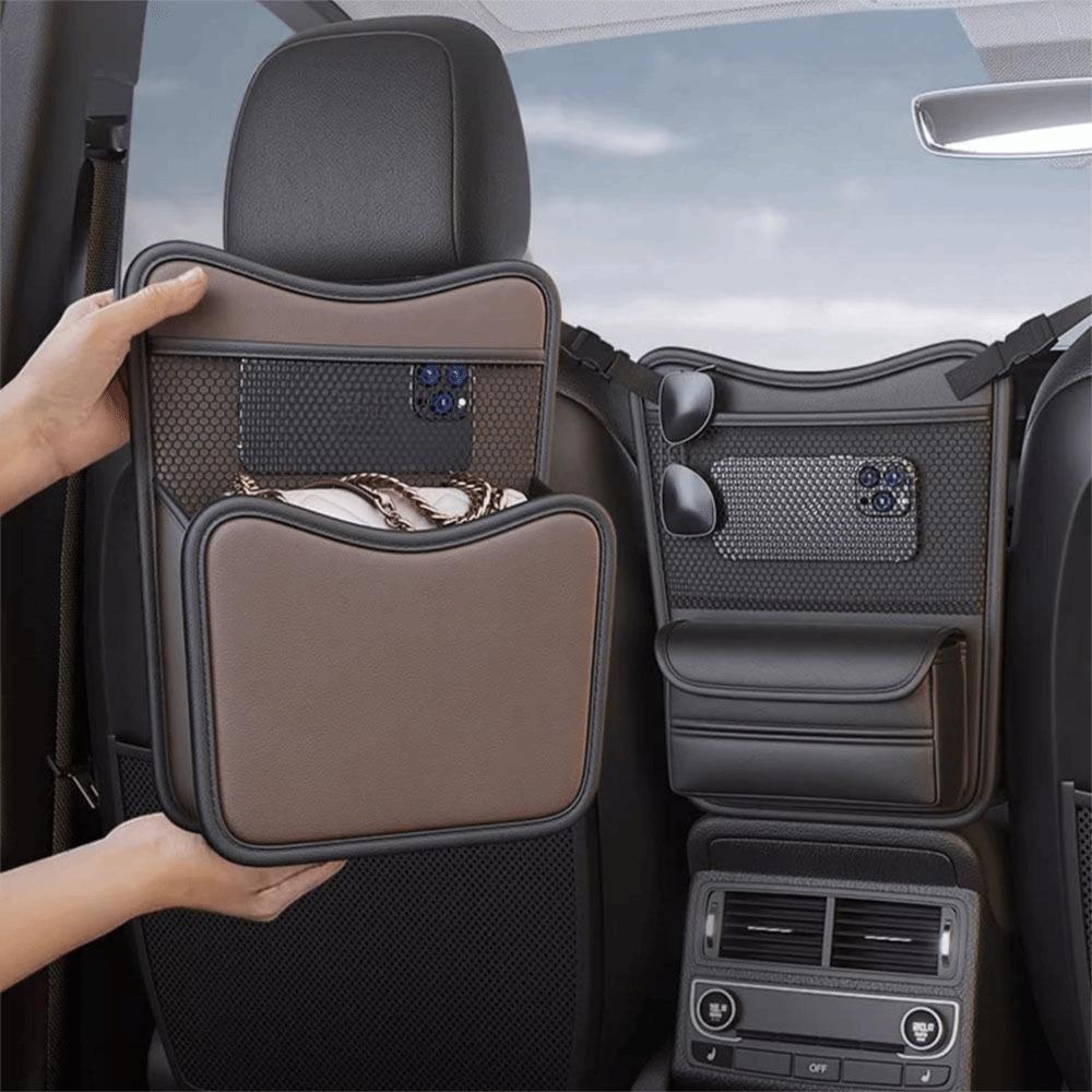 Mesh Pockets Car Seat Storage Bag Double Side Storage Car Middle Hanger  Between Seats