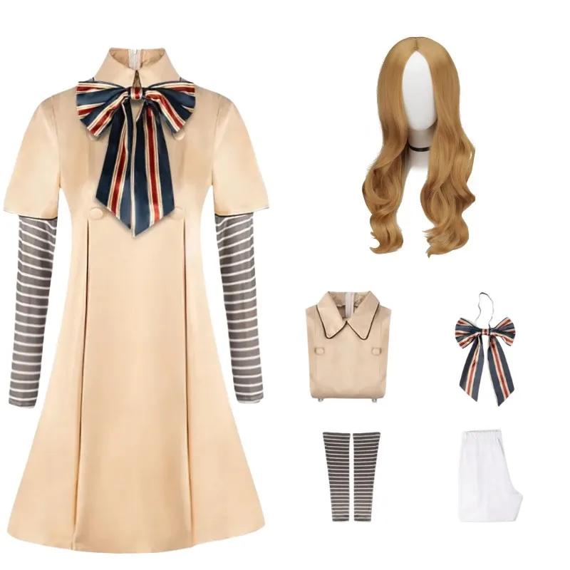 MEGAN Cosplay Dress for Kids Girls Women AI Doll Robots Megan Dresses Uniform MEGAN Girls and Adult Cosplay Halloween Costume
