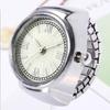 Stainless Steel Link Ring Watch Unisex Analog Fashion Accessory Lightweight Alloy Case Battery Operated Casual Use