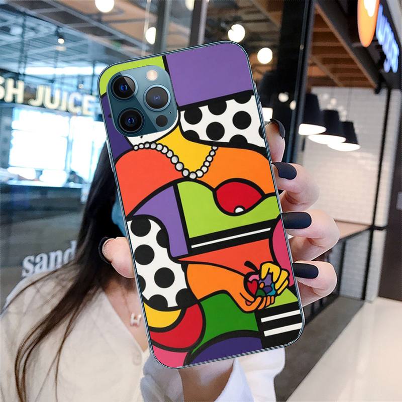 

Malformed Painting Phone Case For Iphone 11 12 13 Pro Max 5s 6s 7 8 Plus X Xr Xs Max Se 2020 13 Mini Case Cover iphone 13 mini