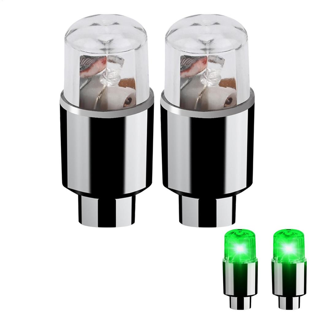Car Hub Ambient Light Bicycle LED Tire Lights Universal Car Neon Lamp Valve Cover Lights Tire Colorful Flashing Bulb Decoration