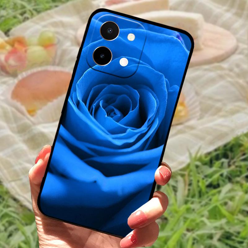 Case For Vivo Y28 4G Back Cover Anti-Falling Phone Shell For VIVO Y28 Fashion Fundas Non-slip Cartoon Soft Silicone Phone Bumper