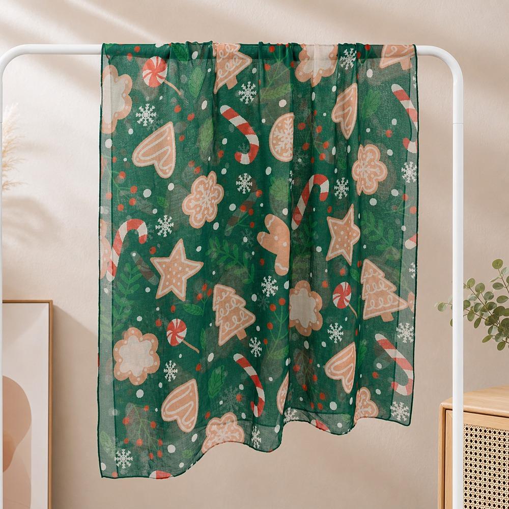 Soft Snowman Scarf Lightweight Neck Scarf Festive Christmas Scarf Fall