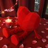 1/2Pcs 2026 Heart Joint Miniature Figurine Doll Happy Valentine's Day Decor Creative Love Gift for Home Party Decoration