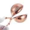 uxcell 1-Piece Snap Tea Ball Infuser with Handle, Loose Tea Steeper, Stainless Steel Tea Strainer for Loose Leaf Tea, Rose Gold