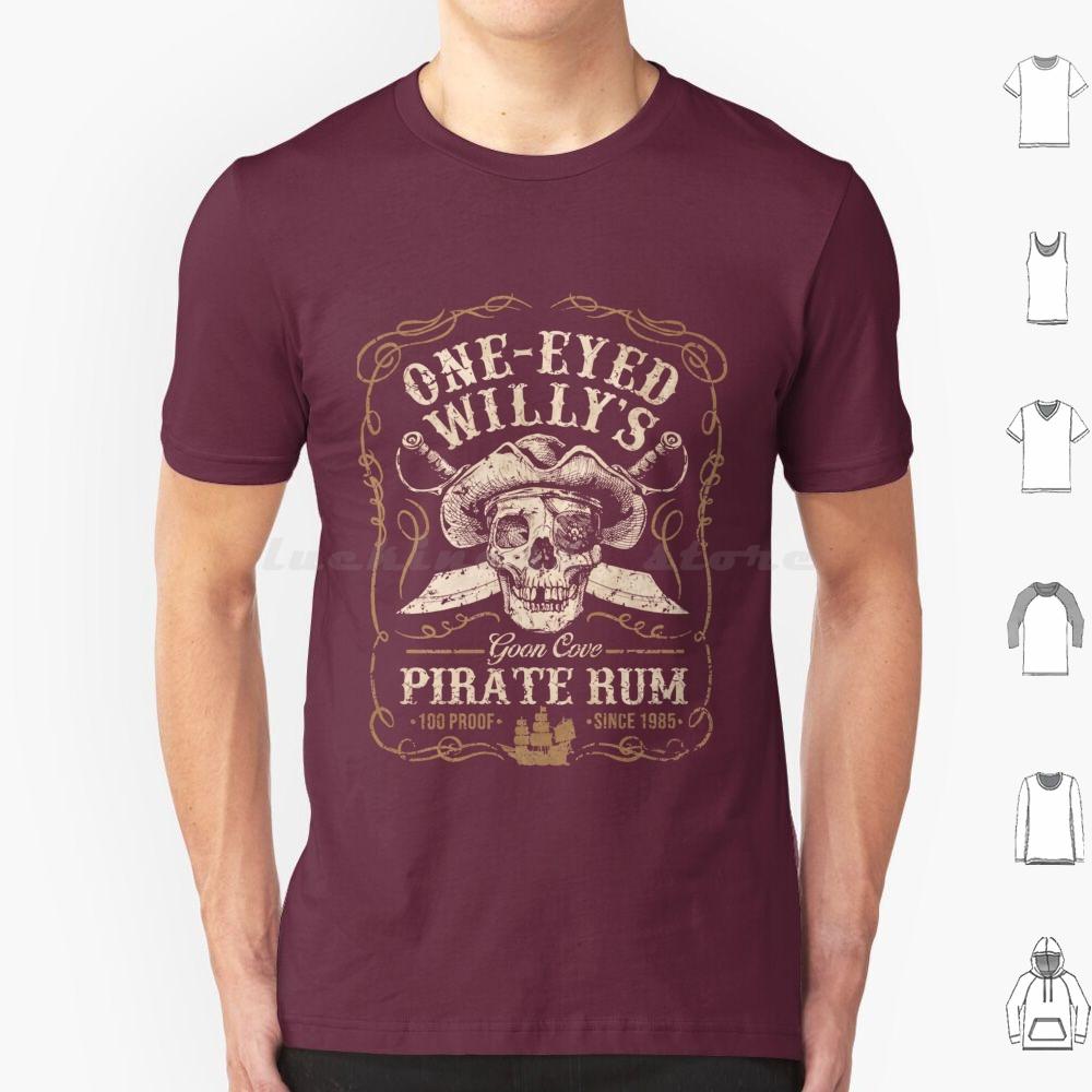 One Eyed Willys Cove Pirate Rum T Shirt Cotton Men Women DIY Print Goonies One Eyed Willy 80s Retro Nostalia Nostalgic Classic S