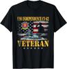 Vintage USS Independence CV-62 Aircraft Carrier Flag Veteran T-Shirt