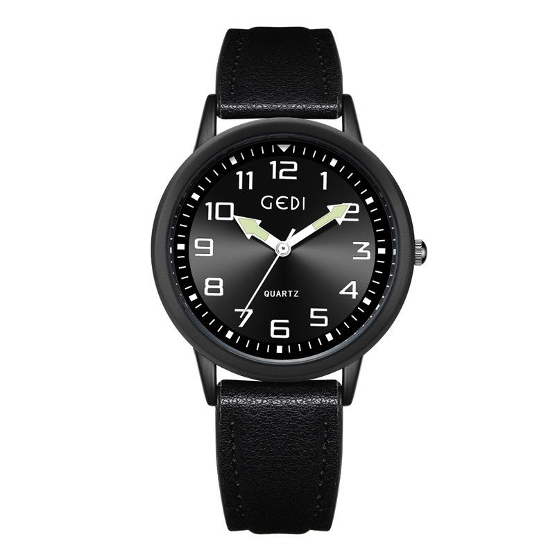 Gedi Creative Arrow Men's Luminous Quartz Waterproof Watch