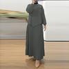 ZANZEA Women Long Sleeve Blouse and Long Pleated Skirts Casual Two Piece Suit Sets