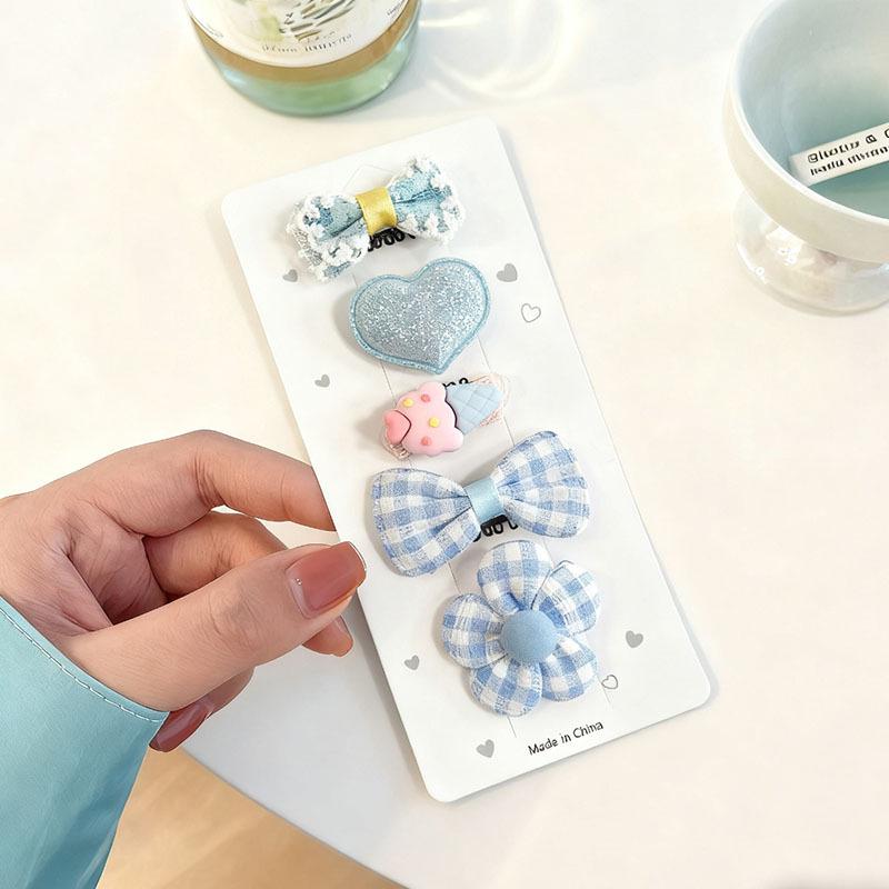 

Милый и Симпатичный Набор Мультяшных Заколок для Волос с Цветами для Детей – Нежные к Волосам, Художественные Заколки для Боковых Прядей