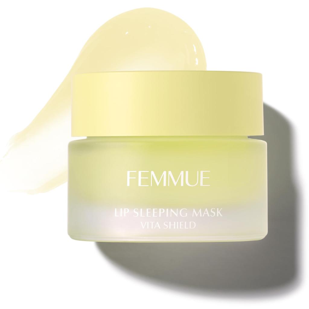 FEMMUE Lip Sleeping Mask VS Lip Authentic Japanese Product Month (Vita Shield) 15g, Care, Moisturizing, Hydrating, Plant-Based, (Approx. 3-4 Supply)