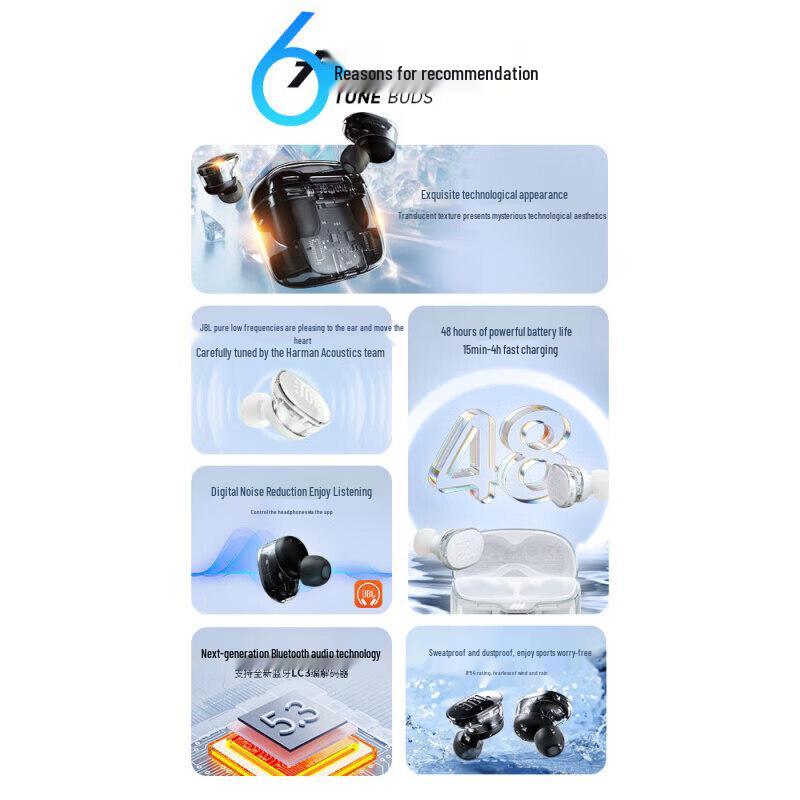 JBL TUNE BUDS True Wireless Noise-Cancelling Earbuds