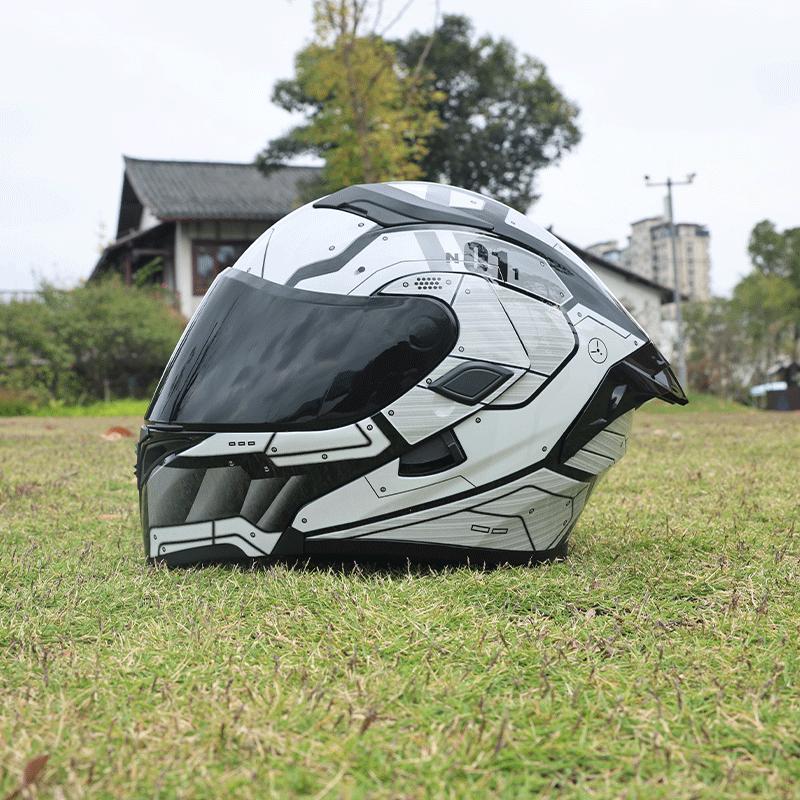ORZ-Premium ABS Modular Motorcycle Helmet, Dual Internal & External Visor, Breathable Anti Impact Protective Gear for Riders