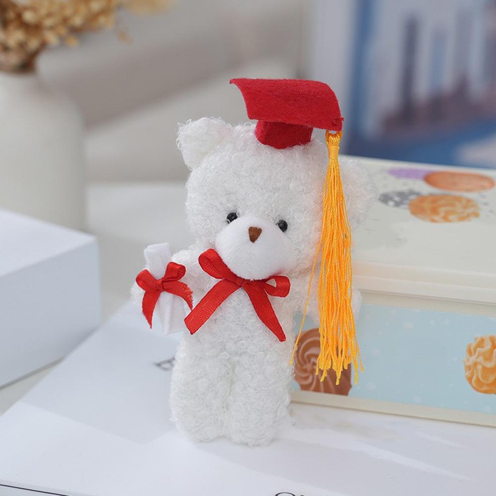 Cute Graduation Bear Doll 14cm Dr Bear Doll Cartoon Bear Pendant  Graduate Gifts