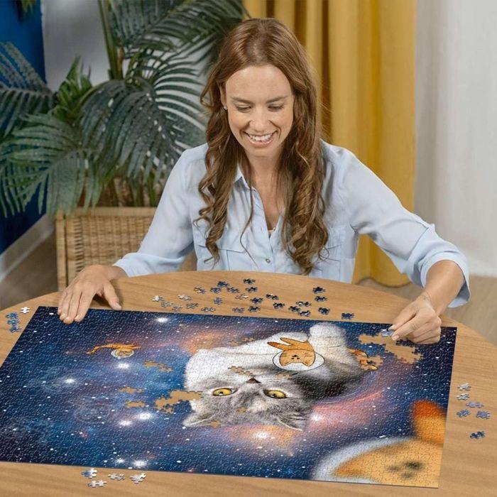 Puzzle - chats volant dans l'espace