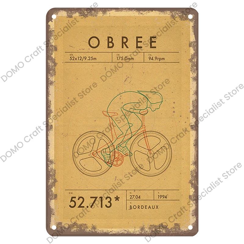 Vintage Bicycle Poster Metal Signs Plaque Retro Bike Cyclocross Metal Plate Tin Sign Garage House Wall Decor 20x30cm