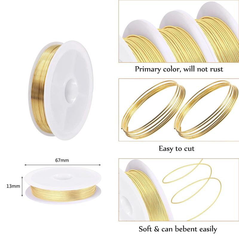 1-100m Brass Wire Metal Wire Soft Brass Round Wire Ultra-Fine Copper Wire Bare Wire 0.1 0.15 0.2 0.3 0.4 0.5 1.0~3mm