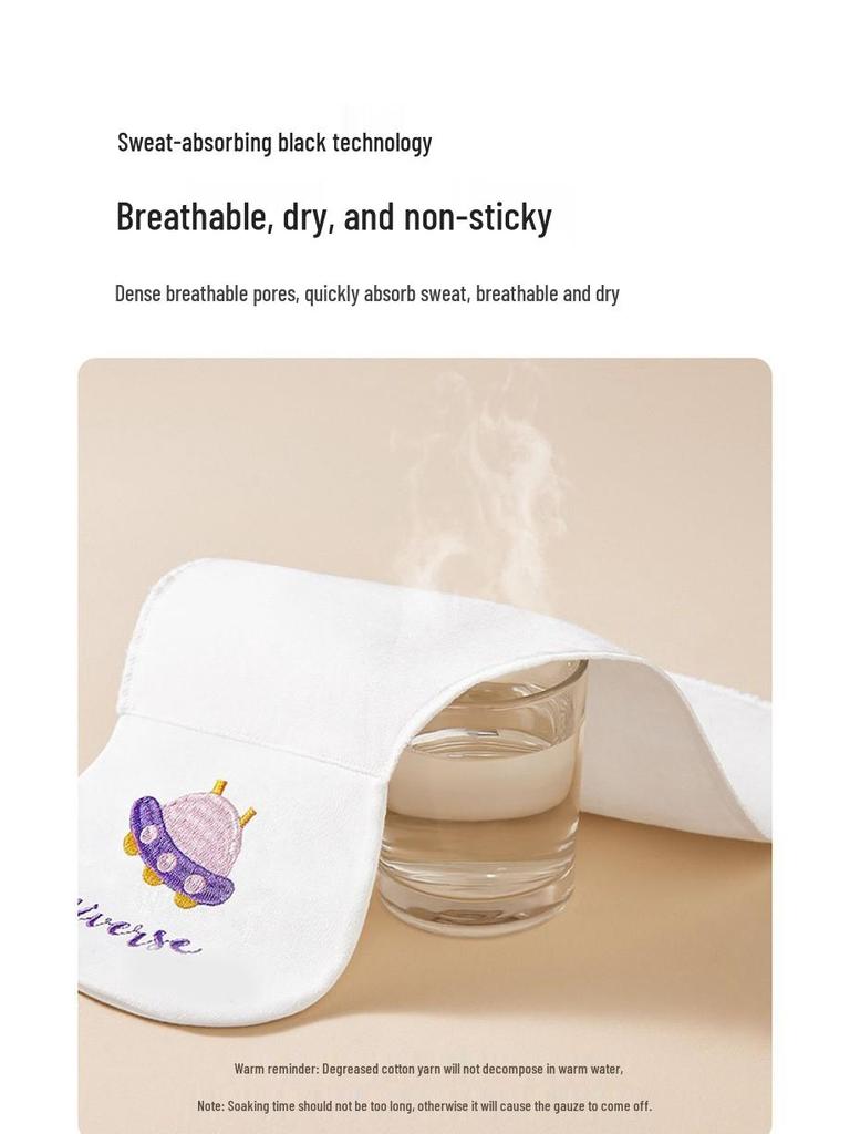 A-Klasse Reines Baumwoll-Schweißabsorbierendes Handtuch für Babys - Sicher, Bestickt, Rückenkissen aus reiner Baumwolle